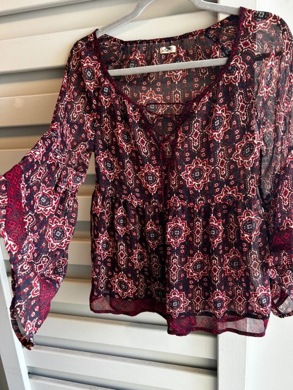 Hollister Lightweight Blouse Wide Sleeve